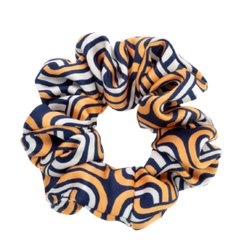 ALMANIA Scrunchie Jedwabna gumka do włosów Geometryczny