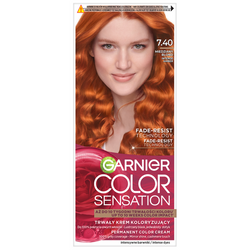 Garnier Color Sensation Farba do włosów krem koloryzujący - 7.40 Miedziany blond 112ml
