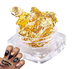Folia do manicure, zdobienia paznokci - ZŁOTA/GOLD