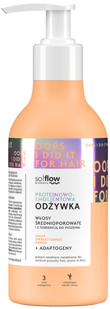 Vis Plantis so!flow Proteinowo-emolientowa odżywka do włosów średnioporowatych 400ml