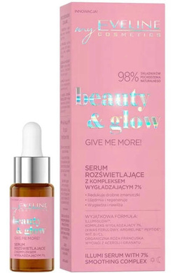 Eveline Cosmetics Beauty&Glow Serum rozświetlające z kompleksem wygładzającym 18ml
