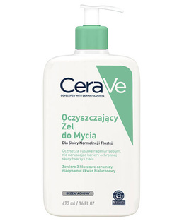 Cerave Oczyszczający żel do mycia dla skóry normalnej i tłustej 473ml