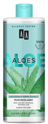AA ALOES 100% Aloe vera extract Płyn micelarny łagodząco-nawilżający 400ml