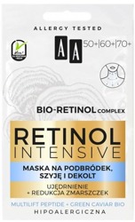 AA Retinol Intensive 50/60/70 maska na podbródek, szyję i dekolt 2x5 ml