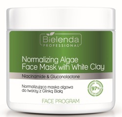 Bielenda Professional Normalizująca maska algowa do twarzy z białą glinką 160g