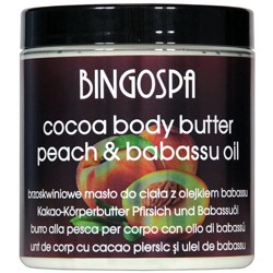 BingoSpa Brzoskwiniowe masło do ciała z olejem babassu 250g