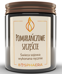 Bosphaera świeca sojowa POMARAŃCZOWE SZCZĘSCIE 190g