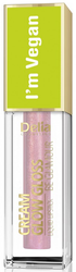 Delia Cream Glow Gloss Be Glamour I'm Vegan wegański błyszczyk do ust 102 Rose Light 5ml