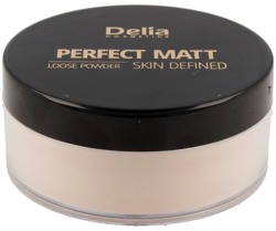 Delia PERFECT MATT Loose Powder Matujący puder sypki 42 Transparent 20g