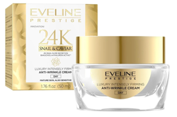 Eveline Cosmetics Prestige 24K Luksusowy intensywnie ujędrniający krem przeciwzmarszczkowy na dzień 50ml