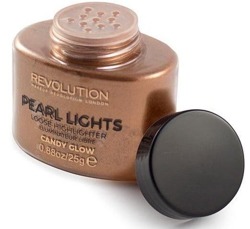 Makeup Revolution Pearl Lights Loose Highlighter Puder rozświetalający CANDY GLOW 25g