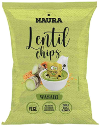 Naura Lentil chips wasabi 70g