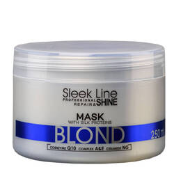 Stapiz Sleek Line Blond Hair Mask Maska regenerująca z jedwabiem i wyciągiem z pestek słonecznika, 250 ml