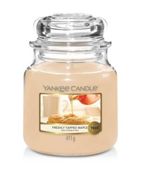Yankee Candle Świeca zapachowa Słoik średni Freshly Tapped Maple 411g
