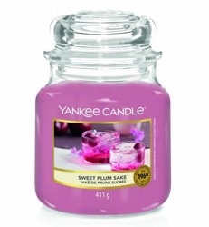Yankee Candle Świeca zapachowa Słoik średni Sweet Plum Sake 411g