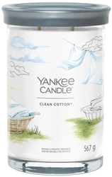 Yankee Candle Świeca zapachowa Tumbler Clean Cotton 567g