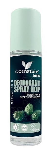 COSNATURE MEN Naturalny dezodorant w sprayu z wyciągiem z szyszek chmielu 75ml