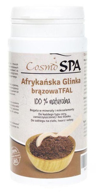 CosmoSPA Afrykańska glinka brązowa Tfal Ghassoul 100g