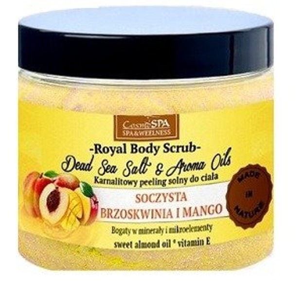 CosmoSPA Royal Body Scrub Peeling solny do ciała brzoskwinia i mango 350g