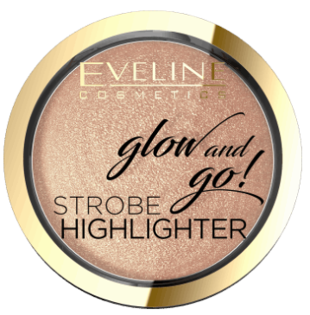 Eveline Cosmetics Glow&GO Wypiekany rozświetlacz 02 Gentle Gold 8,5g