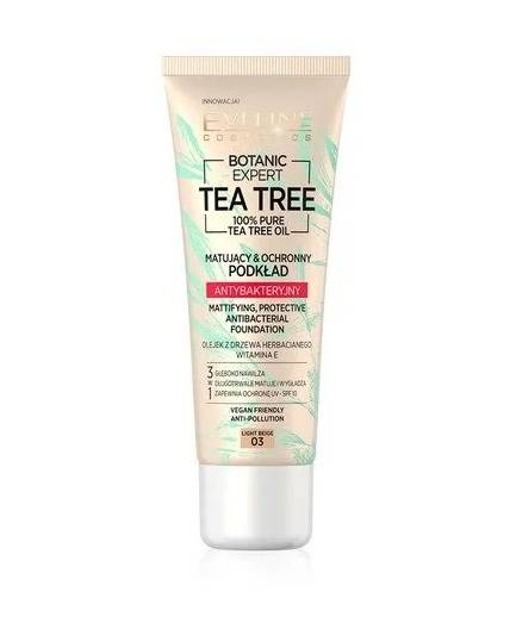 Eveline Cosmetics TEA TREE Matujący ochronny podkład antybakteryjny 03 30ml