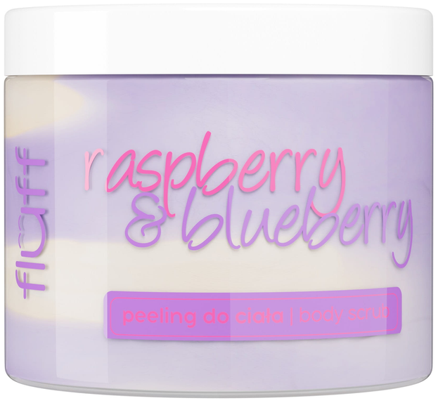 FLUFF Raspberry&Blueberry Peeling do ciała o zapachu maliny i jagody 160ml