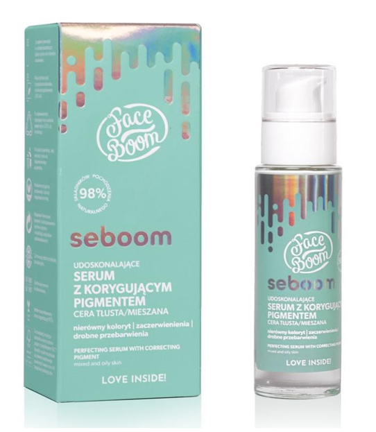 Face Boom Seboom Udoskonalające serum z korygującym pigmentem 30ml