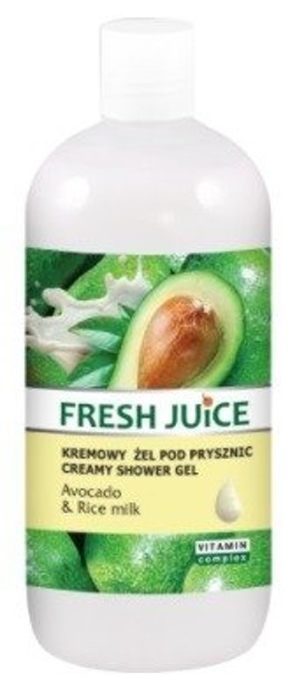 Fresh Juice Żel pod prysznic Avocado&Rice Milk 500ml