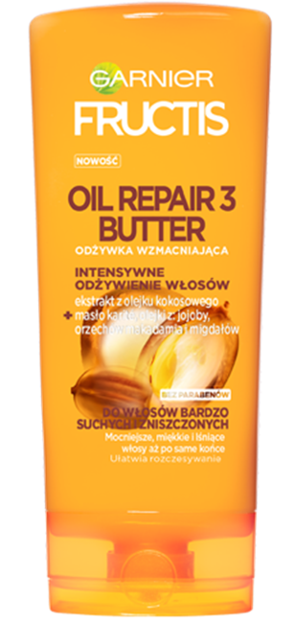 Garnier Fructis Oil Repair 3 Butter Odżywka wzmacniająca 200ml