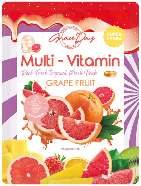 Grace Day Multi-Vitamin Grapefruit Mask maska w płachcie Grejpfrut 27ml
