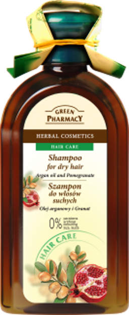 Green Pharmacy Szampon do włosów suchych Olej arganowy + Granat 350ml