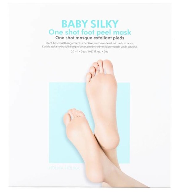 Holika Holika Baby Silky Foot One Shot Peeling Skarpety peelingujace do stóp, 2 x 25 ml