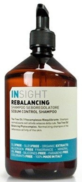 INSIGHT Rebalancing Sebum Control Shampoo Szampon do włosów przetłuszczających się 400ml EKO BIO KOSMETYK