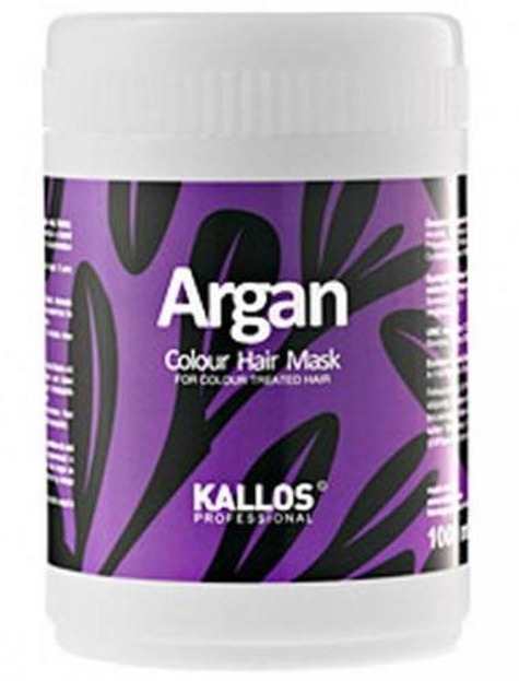 Kallos Professional Argan Colour Hair Mask - Odżywcza maska arganowa do włosów, 1000 ml