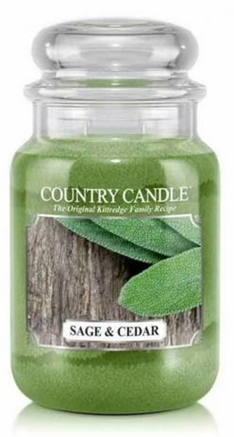 Kringle Country świeca zapachowa słoik duży Sage&Cedar 680g