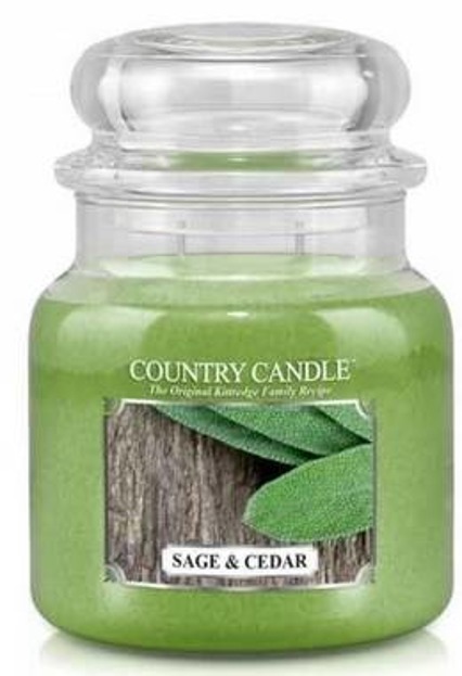 Kringle Country świeca zapachowa słoik średni Sage&Cedar 453,6g