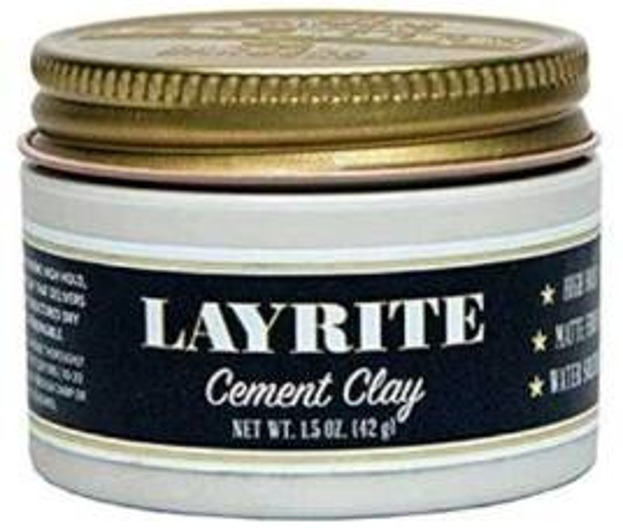LAYRITE Cement Clay Mocna pomada do stylizacji męskich włosów 42g