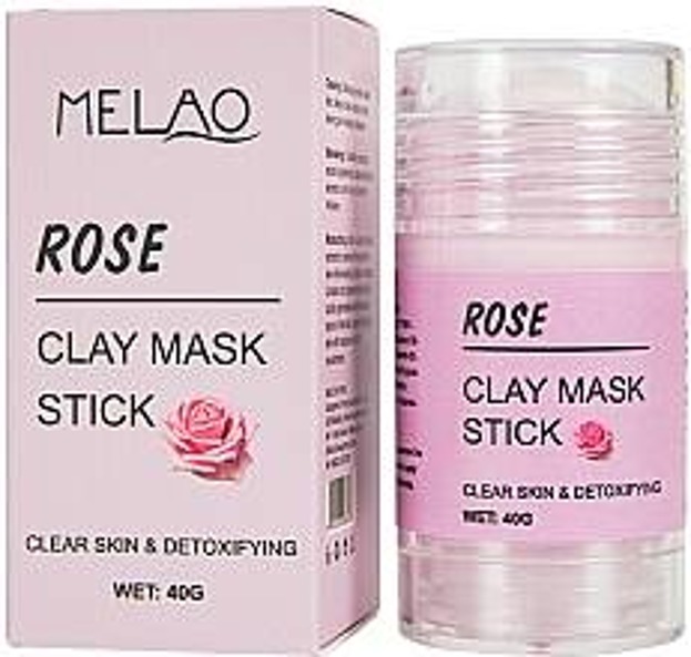 MELAO Rose Clay Mask Stick Maseczka do twarzy w sztyfcie oczyszczająco detoksykująca 40g [data ważności 12.05.2024]