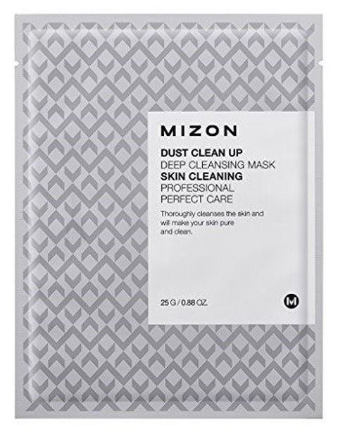 Mizon Dust Clean Up Deep Cleansing Mask - Głęboko oczyszczająca maska na płacie bawełny do twarzy 25 g 