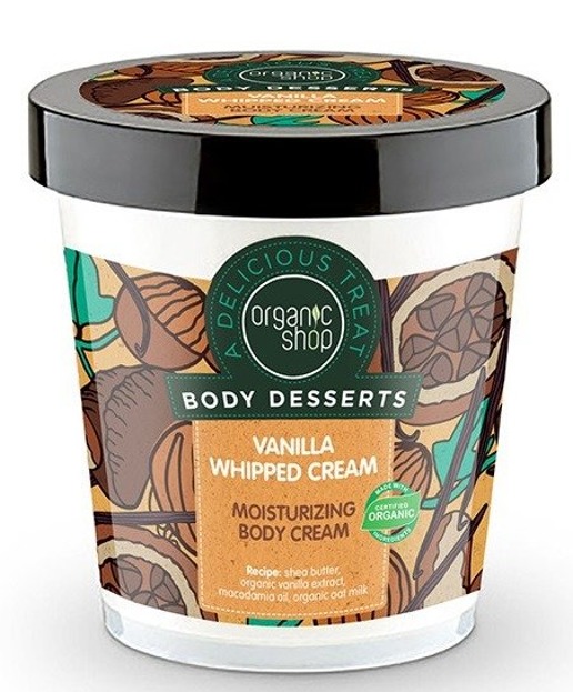 Organic Shop Body Dessert - Nawilżający krem do ciała Vanilla Whiped BD30 450ml