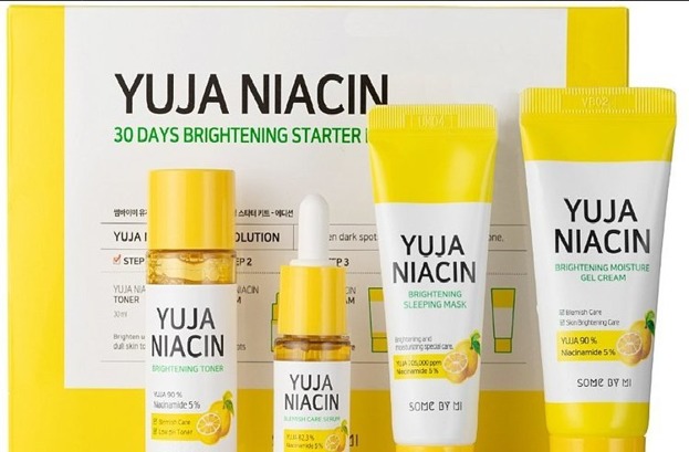 SomeByMi YUJA NIACIN 30days Brightening Solution 4 - Step Kit mini zestaw na przebarwienia