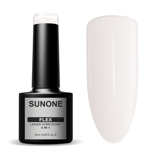 SunOne FLEX 4in1 Lakier hybrydowy White 100 5ml