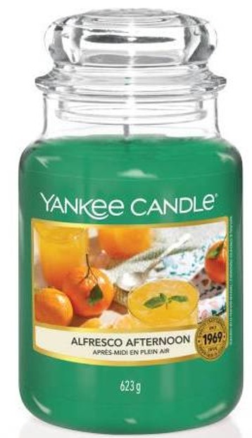 Yankee Candle Świeca zapachowa Słoik duży Alfresco Afternoon 623g