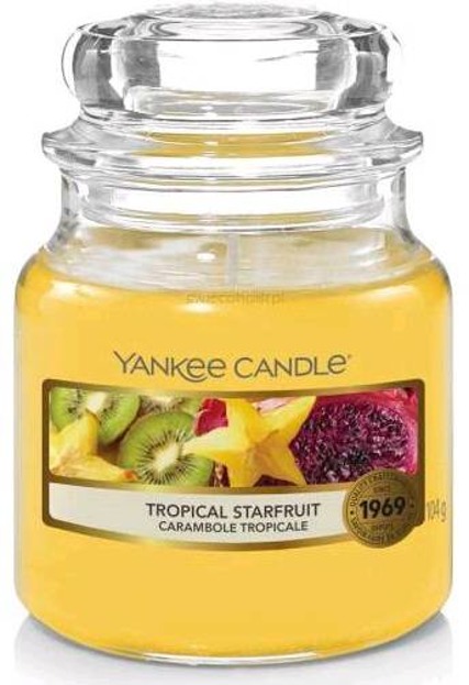 Yankee Candle Świeca zapachowa słoik mały Tropical Starfruit 104g