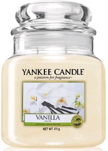 Yankee Candle świeca zapachowy słoik średni Vanilla 411g